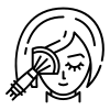 - Location de Studio équipé pour la Photo et la Vidéo Un dessin en noir et blanc montrant simplement un visage avec des lunettes. Les traits sont minimalistes, mettant l'accent sur les lunettes et une expression neutre. Le fond est uni.